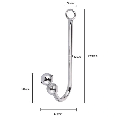 5334 Hook with Cuffs and Anal Collar Beaded Elegant 0213